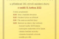 Hasičská slavnost plakát